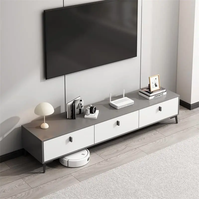 TV Cabinet Modern Simple Small Apartment Living Room Home New Floor Storage Locker Integrated