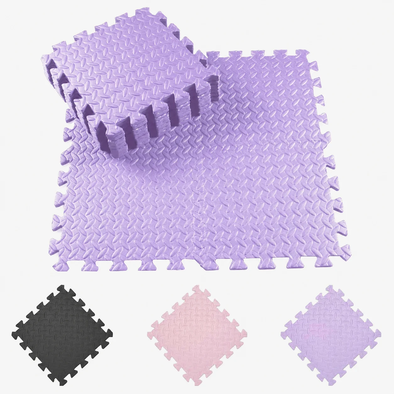 8Pcs 30x30x1CM Interlocking Exercise Mat EVA Foam Floor Tiles Non-Slip Soft Yoga Mat for Home Gym Yoga Weightlifting Floor Mat