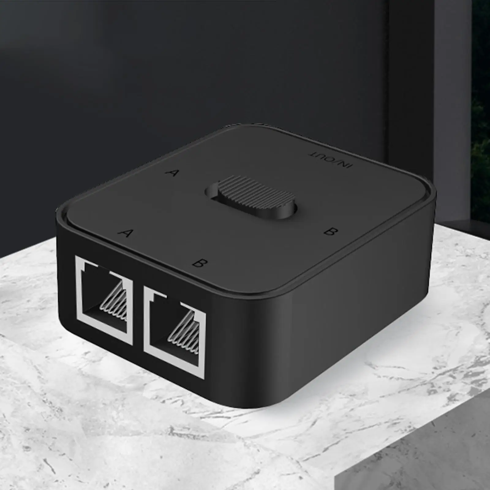 

Гигабитный Ethernet-сплиттер: портативный, простой в использовании, двухпортовый LAN-концентратор, 2-канальный соединитель, сетевой селектор для домашнего компьютера