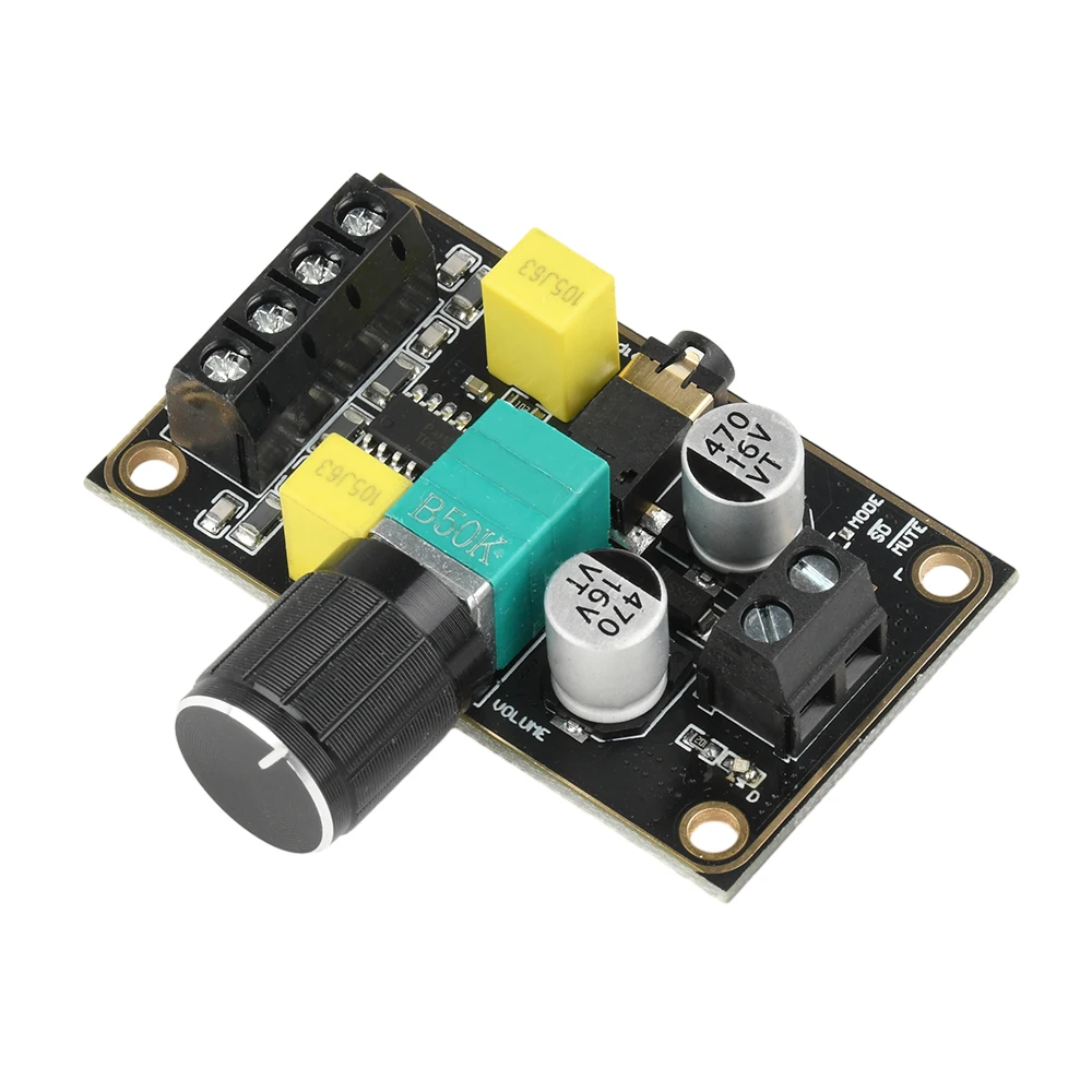 Carte amplificateur numérique DC 5V classe D 2.0, double canal stéréo 5W x 2, amplificateur Audio, Volume réglable, Module de réduction du bruit EMI