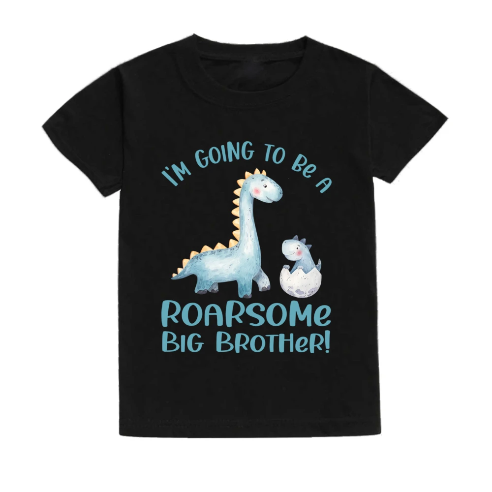 I\'m Going To Be A Big Brother Dinosaur T Shirt Baby Announcement Idea Boys Dinosaur Short Sleeve Tshirt Clothes Big Bro Gift