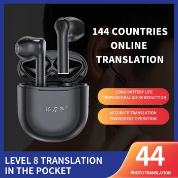 V03 language smart voice translation headset portable real-time multilingual voice interaction offline translator business