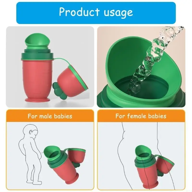 Orinal entrenamiento para ir baño para niños pequeños D7YD con gran capacidad y embudo suave, mejoras en inodoro