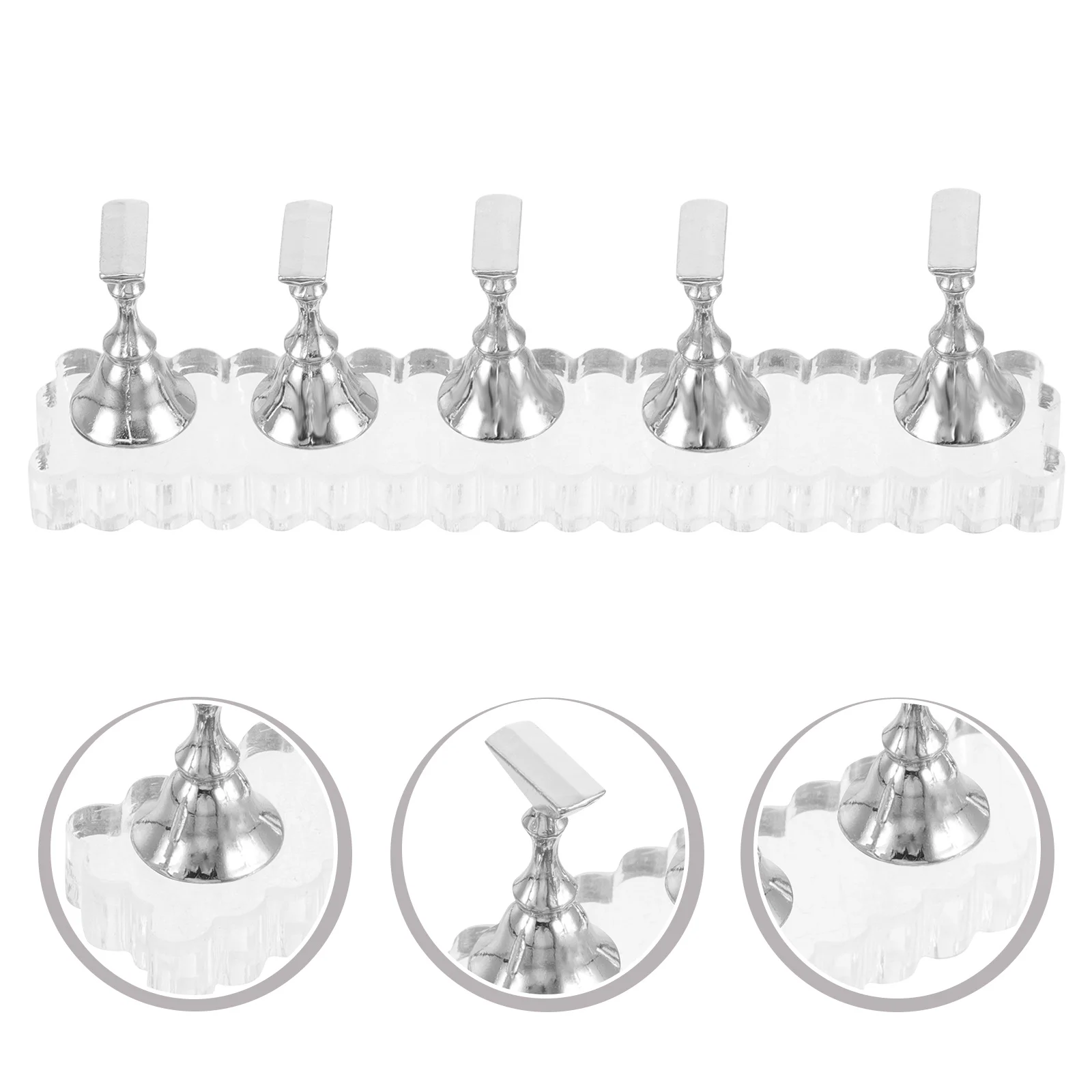 

1Set Nail Practice Stand Press on Holder for Beginners Manicure Training Display Accessories Nail Stand Nails Supply