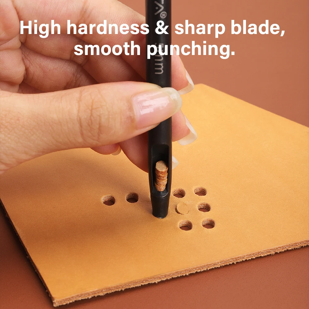 WUTA 5mm Flower Leather Belt Hole Puncher Leather Hollow Punching Tool DIY Craft for Leather Watch Band,Fabric,Plastic,Paper 1pc - Image 5