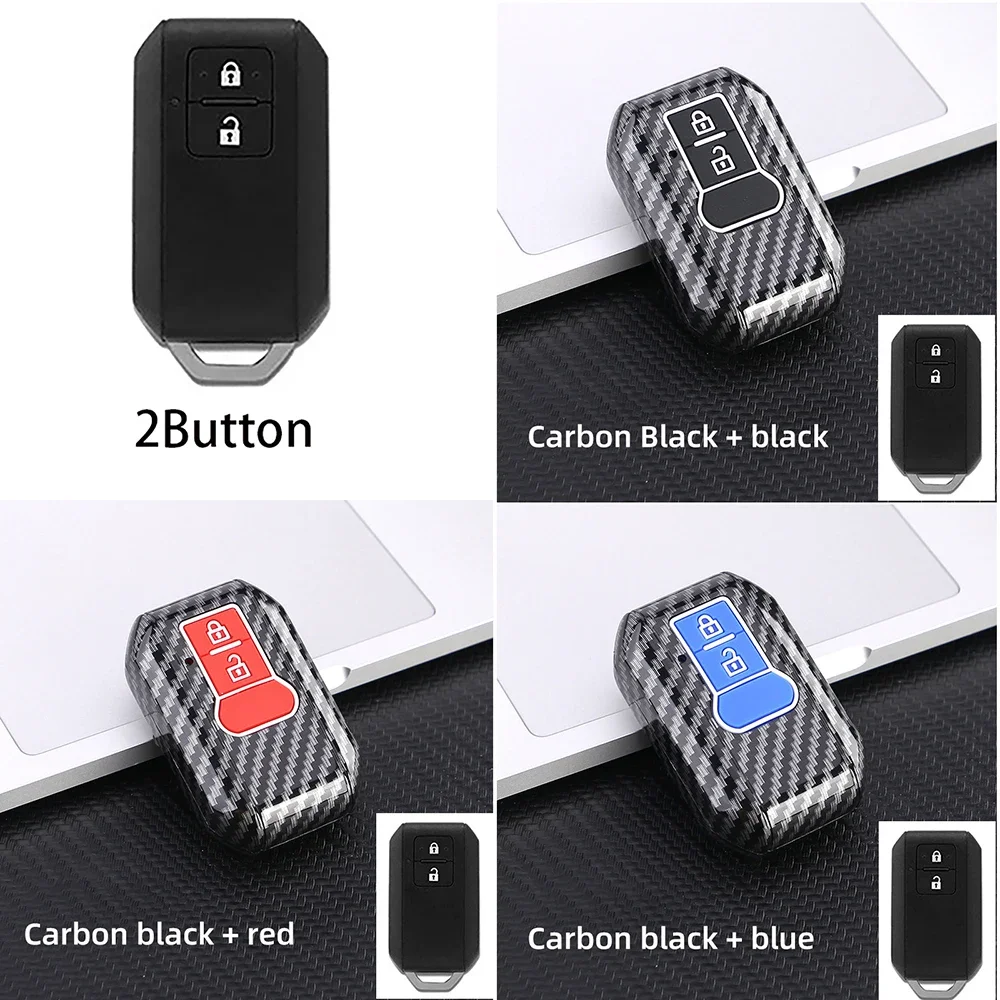 

2/3/4Button Remote Carbon ABS Key Case For Suzuki Ertiga Vitara Wagon R Jimny SX4 SWIFT Splash 2015