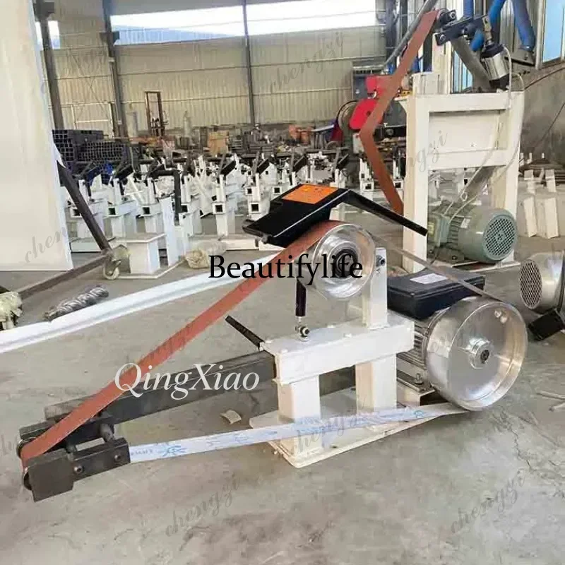 Multi-functional Industrial Belt Sander Metal Workpiece Flat Concave Arc Grinder Steel Sheet Deburring Polishing Sanding Machine