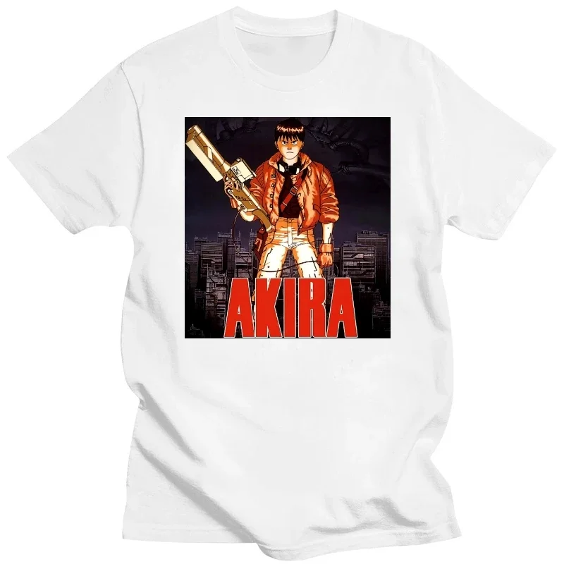 erkek kısa kollu pamuk  eğlence film bilim kurgu Manga Anime Shotaro Kaneda T-shirt Klasik Neo Tokyo Akira Tshirt men clothing