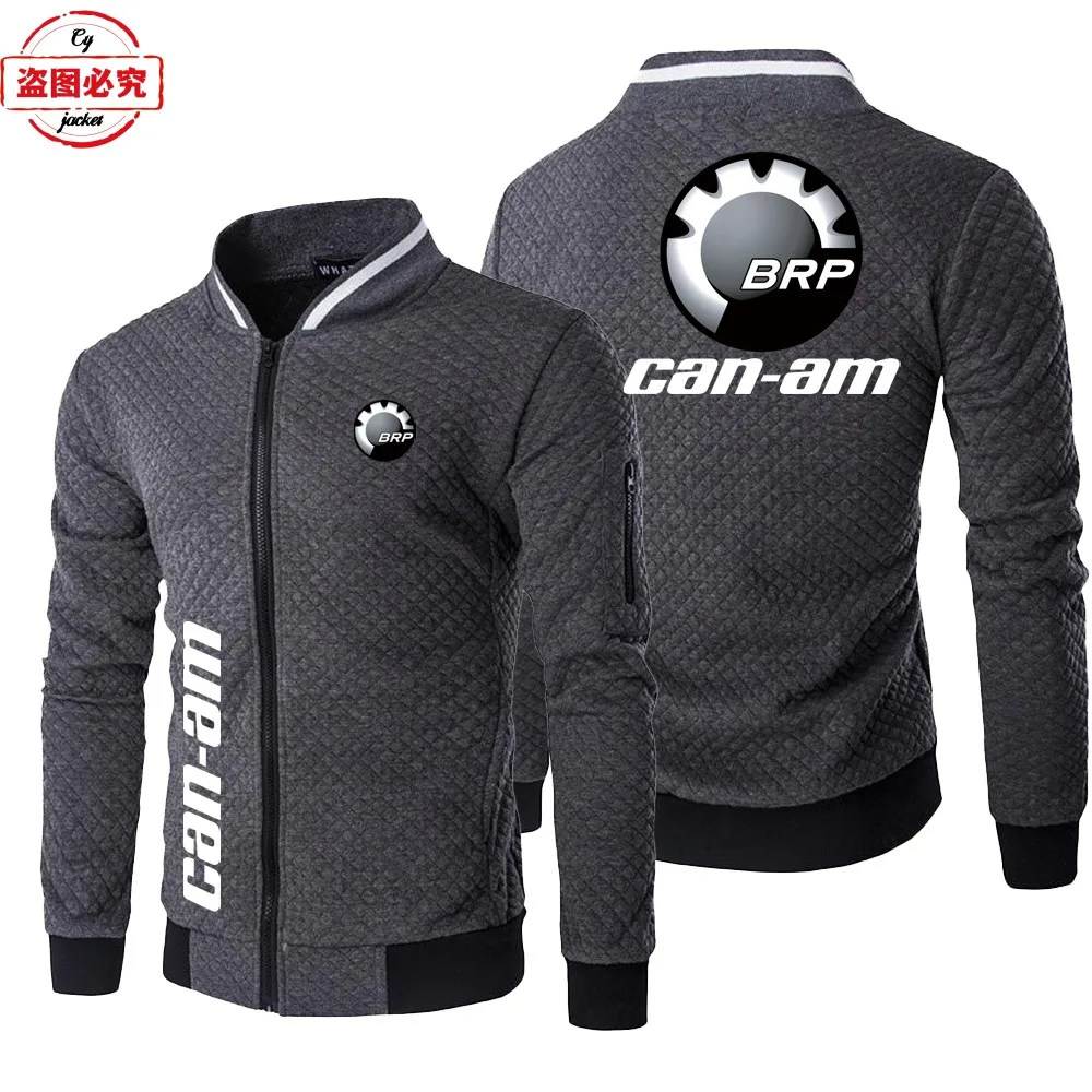 CAN-AM motorcycle logo locomotive jacket casual long-sleeved top stand-up collar jacket group cycling suit racing suit