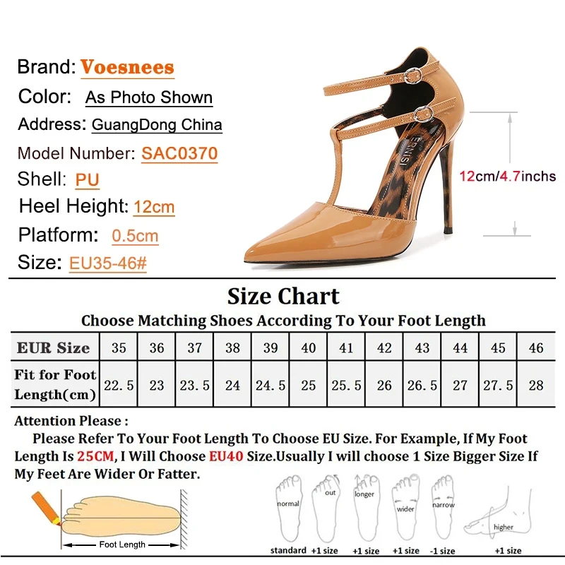 New 12CM Super High Heels Designer Ankle Strap Sandals Plus Size 46 Wedding Party Shoe Sexy T Strap Pointed Toe OL Women Shoes