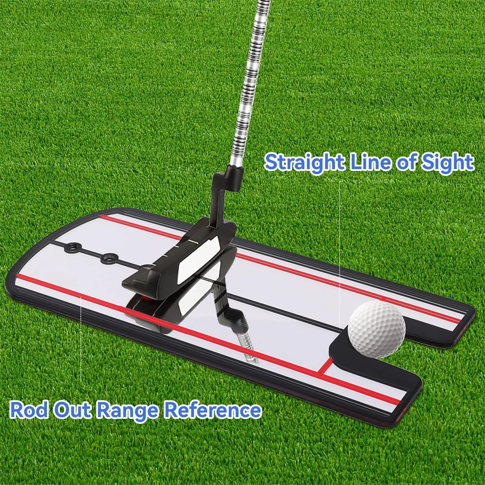 Golf Putting Practice Mirror Putting Mirror Alignment Training Aid Golf Practice Putter Mirror Eye Line Pose Alignment Tool