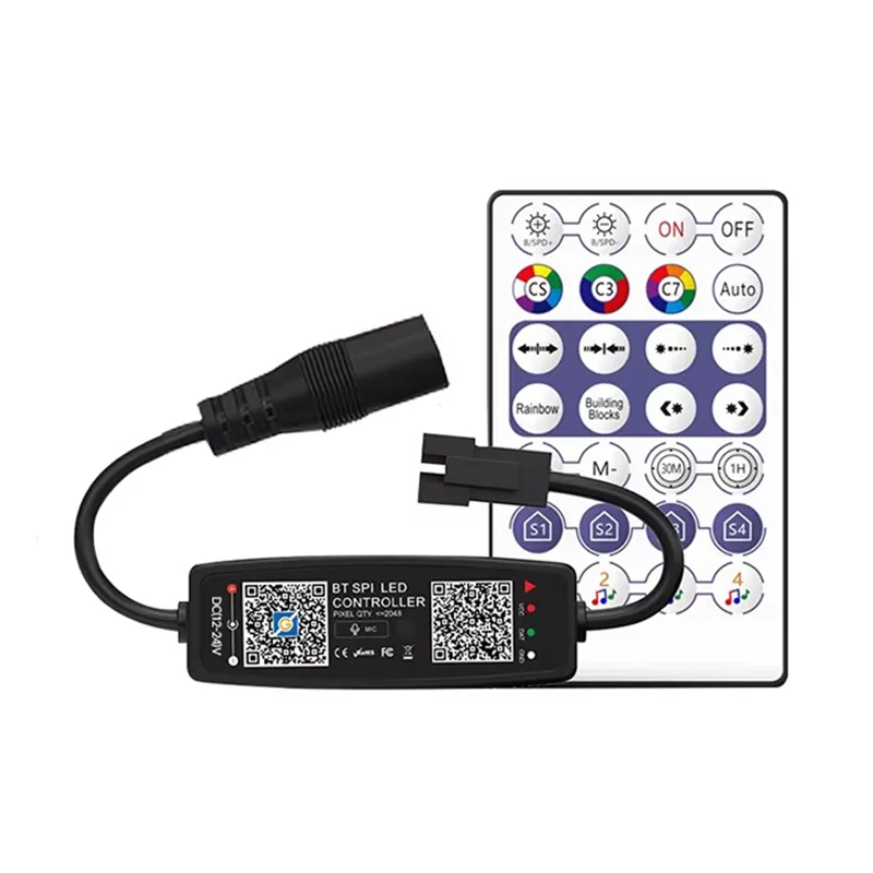 Контроллер WS2812B, пульт дистанционного управления, Bluetooth, музыкальное приложение, управление для Pixel, светодиодная лента SK6812 WS2811 WS2812