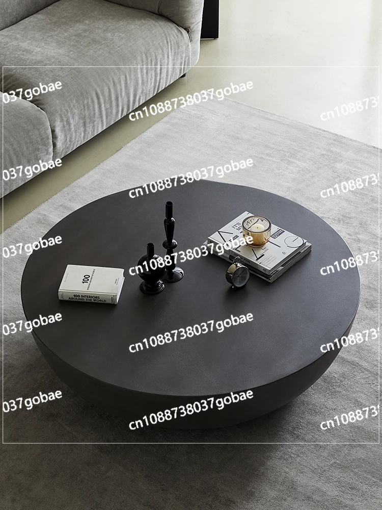 Industrial Style Round Tea Table Belgium Imported Cement Coffee Table Living Room Coffee  Tea Table