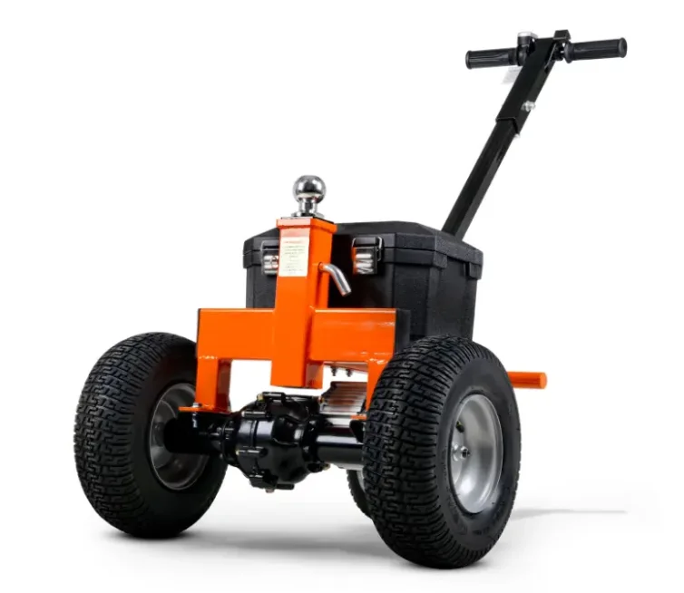 مقطورة كهربائية تجارية دوللي 2 بوصة وصلة كروية جبل 3600 رطل أقصى وزن المقطورة 600 رطل أقصى وزن اللسان تيار مستمر 24 فولت 800 وات 7 أمبير