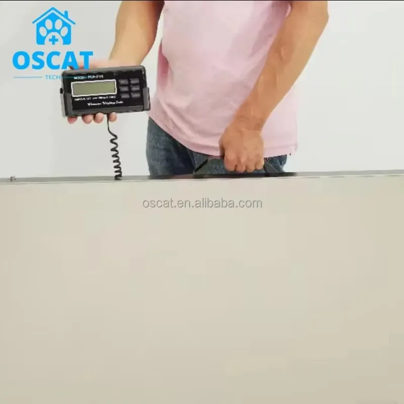 Hot Sale OSCAT 300kg High Precision Veterinary Scale for Pet Clinic Large Stainless Steel Platform Digital Animal Scale for