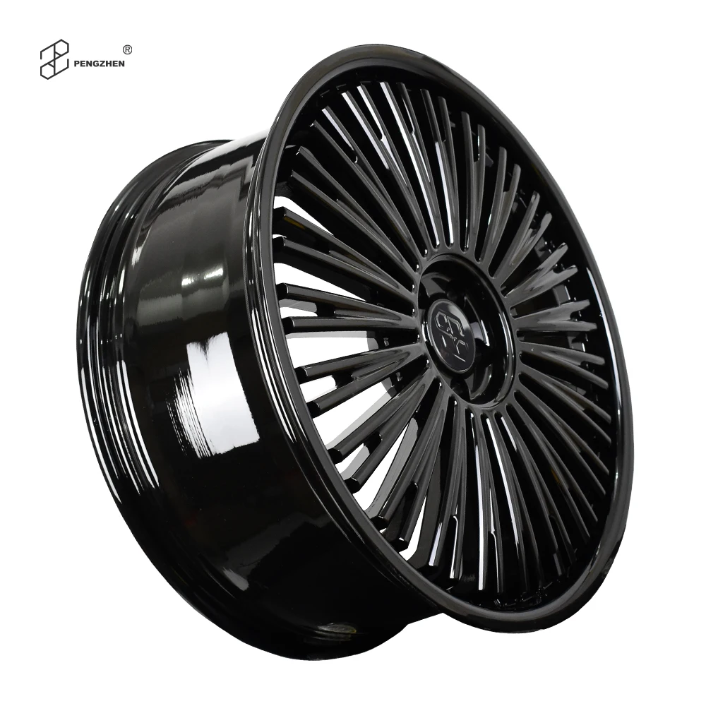 For  Black Multi Spoke Gloss Black 22 Inch 5x112 Alloy Wheels Rim for Bentley Flying Spur