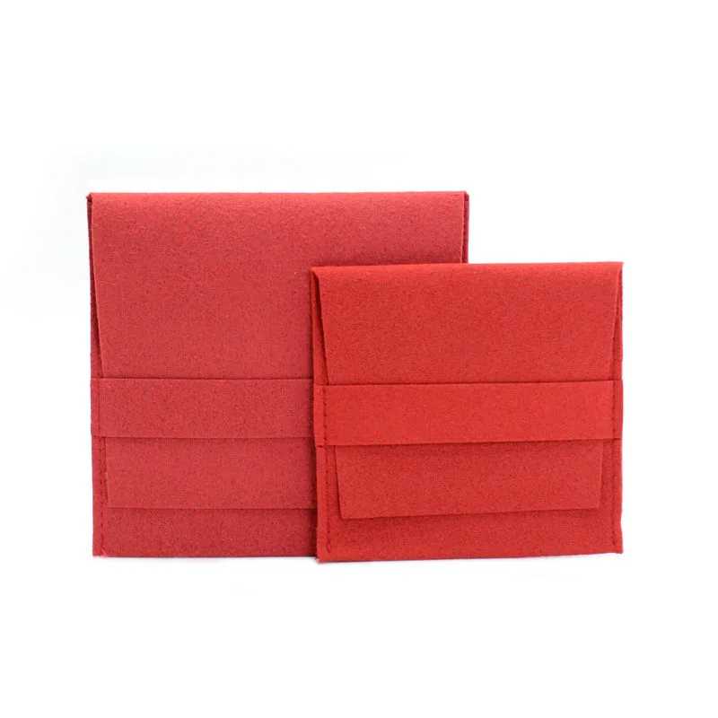 

Envelope Jewelry Bag Compact Jewelry Flannel Bag Flip Jewelry Storage Bag Superfine For Christmas Gift Travel Gift Packaging