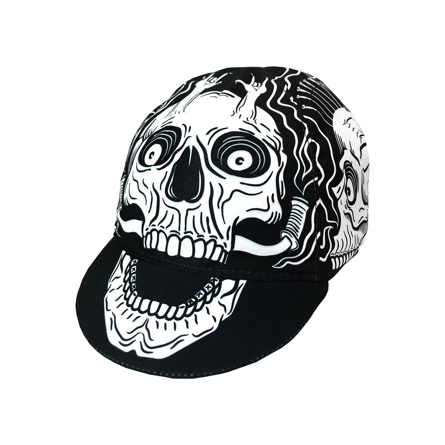 Skull Cycling Caps Skeleton Bike Hat One Size Fits Most