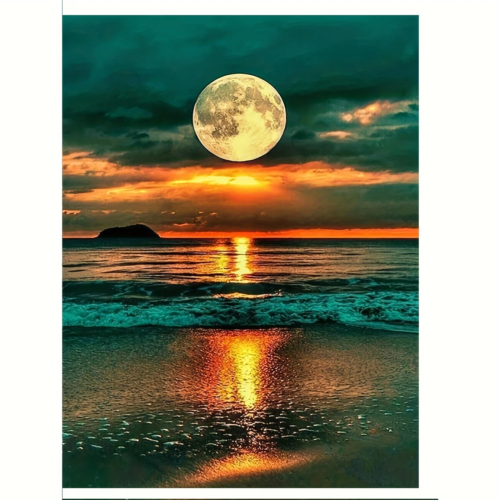 

1000 PCS Puzzles for Adults Seaside Sunset Scenery, Jigsaw Puzzles Educational Games Colorful Puzzles Gifts Home Decor