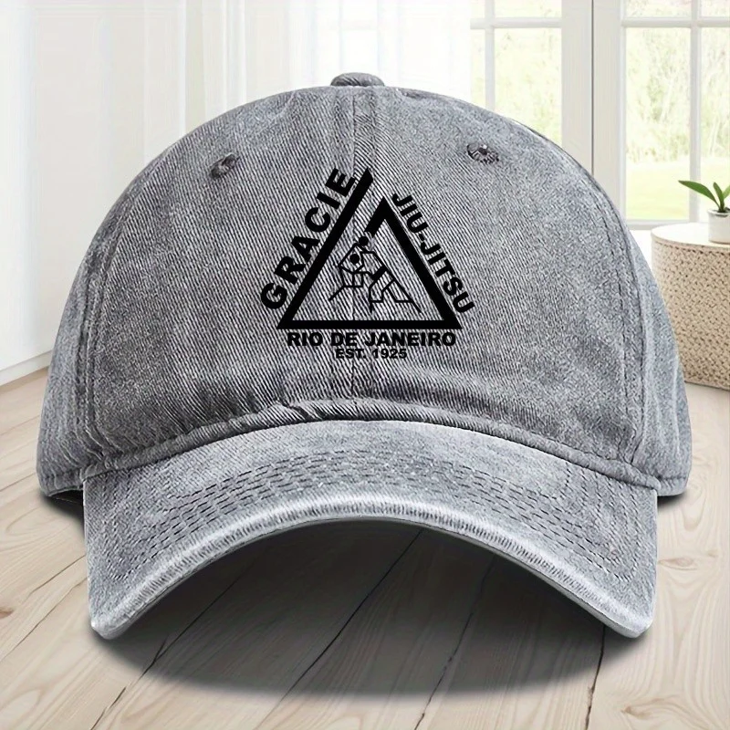قبعة بيسبول Gracie Jiu Jitsu قبعة بيسبول على طراز Preppy للرجال والنساء متوافقة مع الصيد والسفر في الهواء الطلق