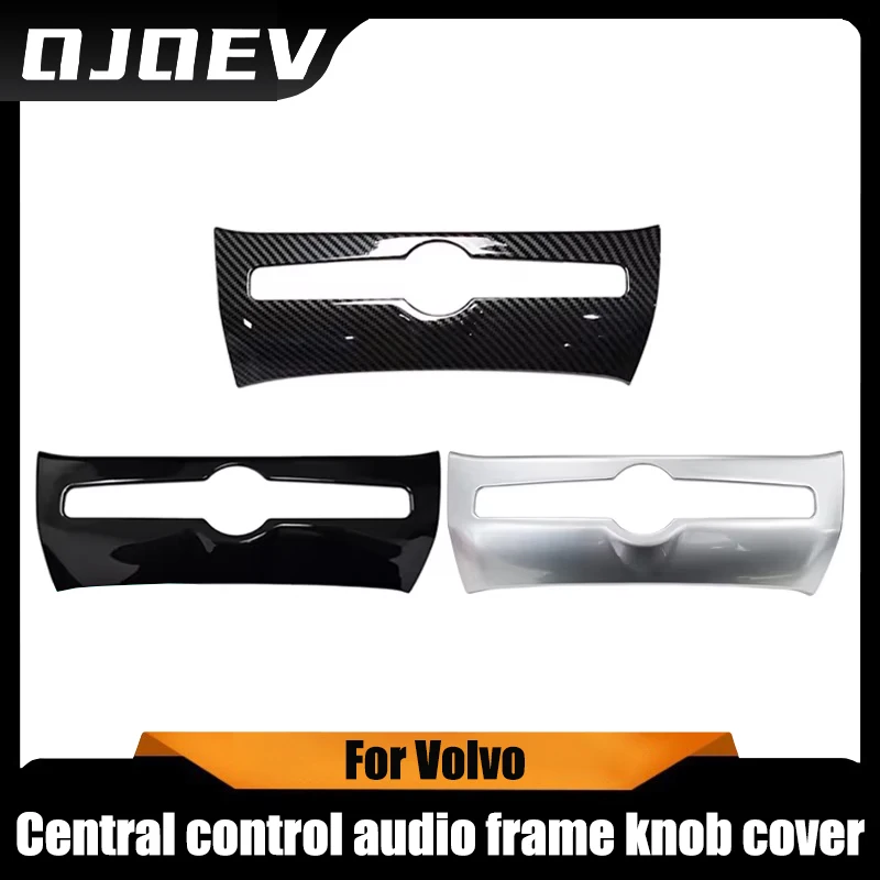 

For Volvo S60 V60 XC60 S90 V90 CC XC40 C40 Accessories Car Sticker Carbon Fiber Knob Cover Frame Adjustment Audio Control