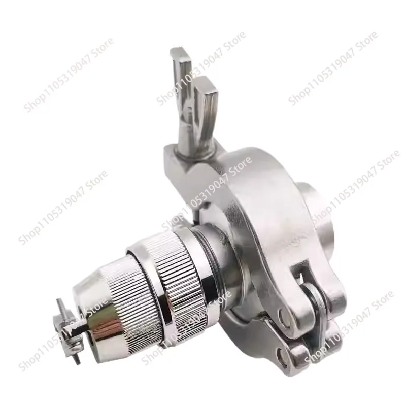 

304 stainless steel air plug KF16/25/40 connector vacuum hermetic glass sintered feedthrough installation