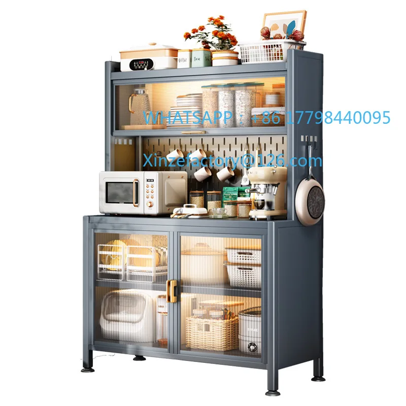 

Customizable Side Cabinet Kitchen Shelf Floor Storage