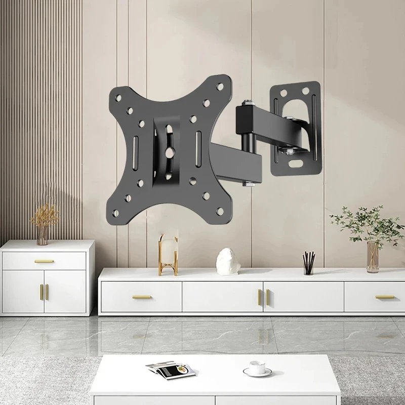 Adjustable TV Wall Mount 10-32 Inch LED LCD Bracket VESA 100x100 Load 10kg Wall Stand for Home Office