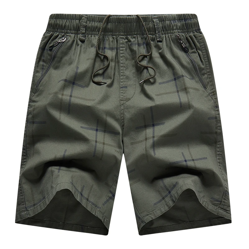 

Men's Nickel Pants Summer Cotton Thin Style All-match Printed Casual Cargo Shorts Trend Loose Teenagers Large Size Beach Pants