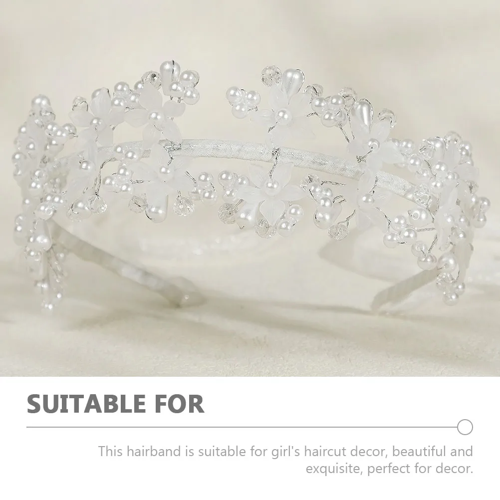 

Pearl Headb Hair Accessories Girls Headdress Decorations Wedding Bridal Alloy Rhinestone Pearl Rhinestone Headb Women Headdress