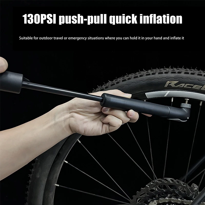 

1PC 120Psi Mini Bike Pump Plastics Portable Bicycle Hand Air Pump Tire Inflator Schrader Presta Valve Road Cycling Pump