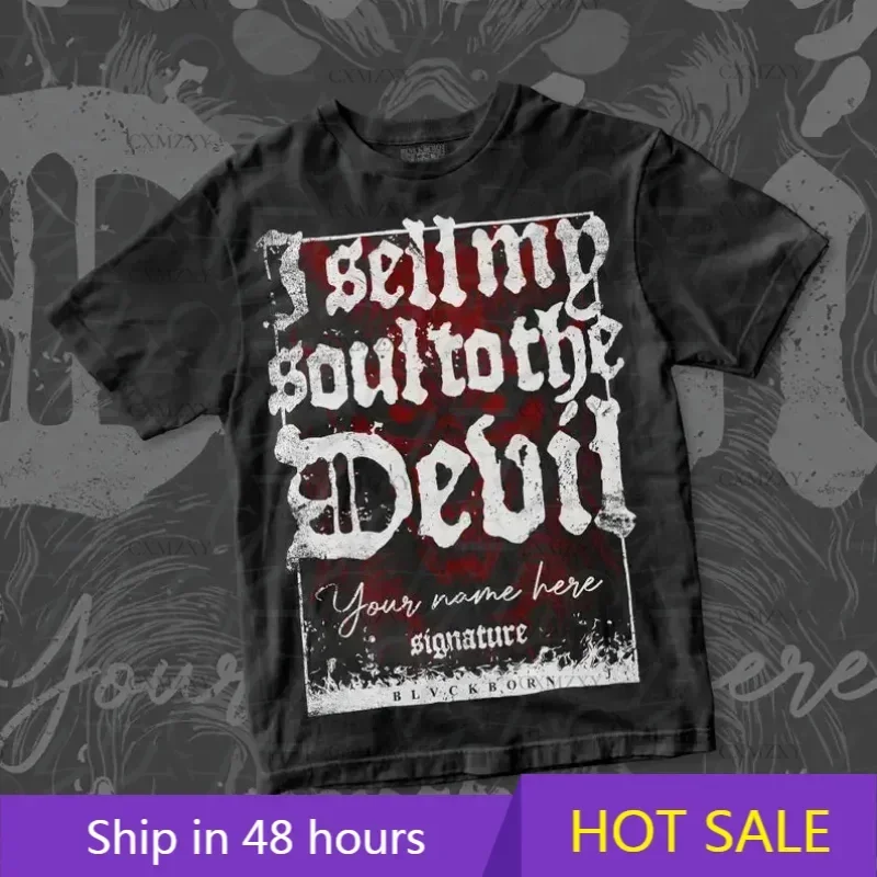 

The Devil's Pact cotton shirtmen women enthusiast summer casual cotton unisex T-shirt