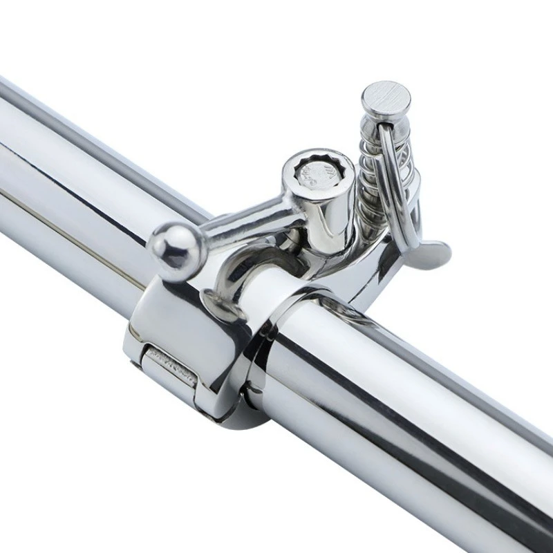 Stainless Steel Marine Pipe Clamp, Yacht Canopy Buckle Fastener, Sun Shade Bracket Hardware Fitting