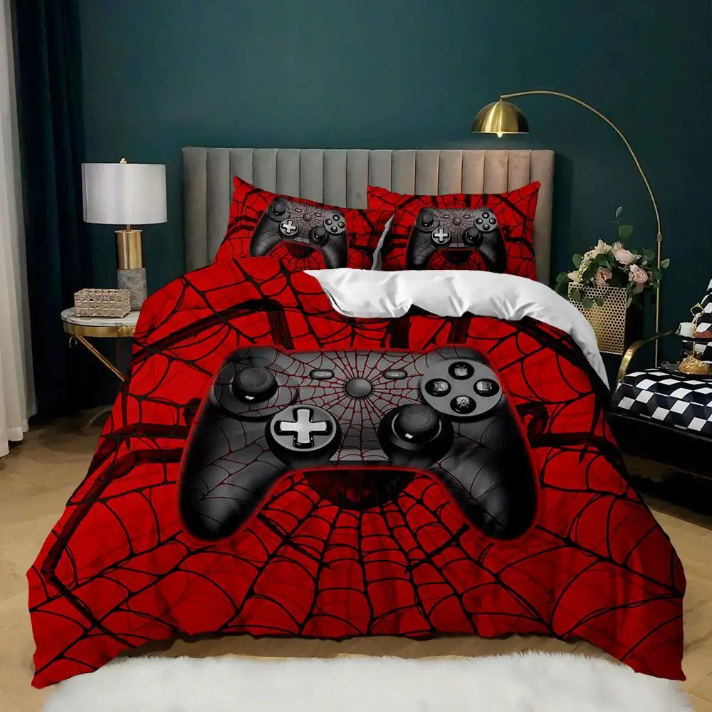 

Gamer Duvet Cover Boys Game Controller Quilt Cover King Queen Cool Gamepad Bedding Set Modern Gamer Polyester Comforter Cover