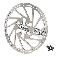 MTB Road Bike Brake Rotors Silver/Rainbow 140mm 160mm 180mm 203mm Mountain Bicycle Hydraulic Disc Brake Stainless Rotors