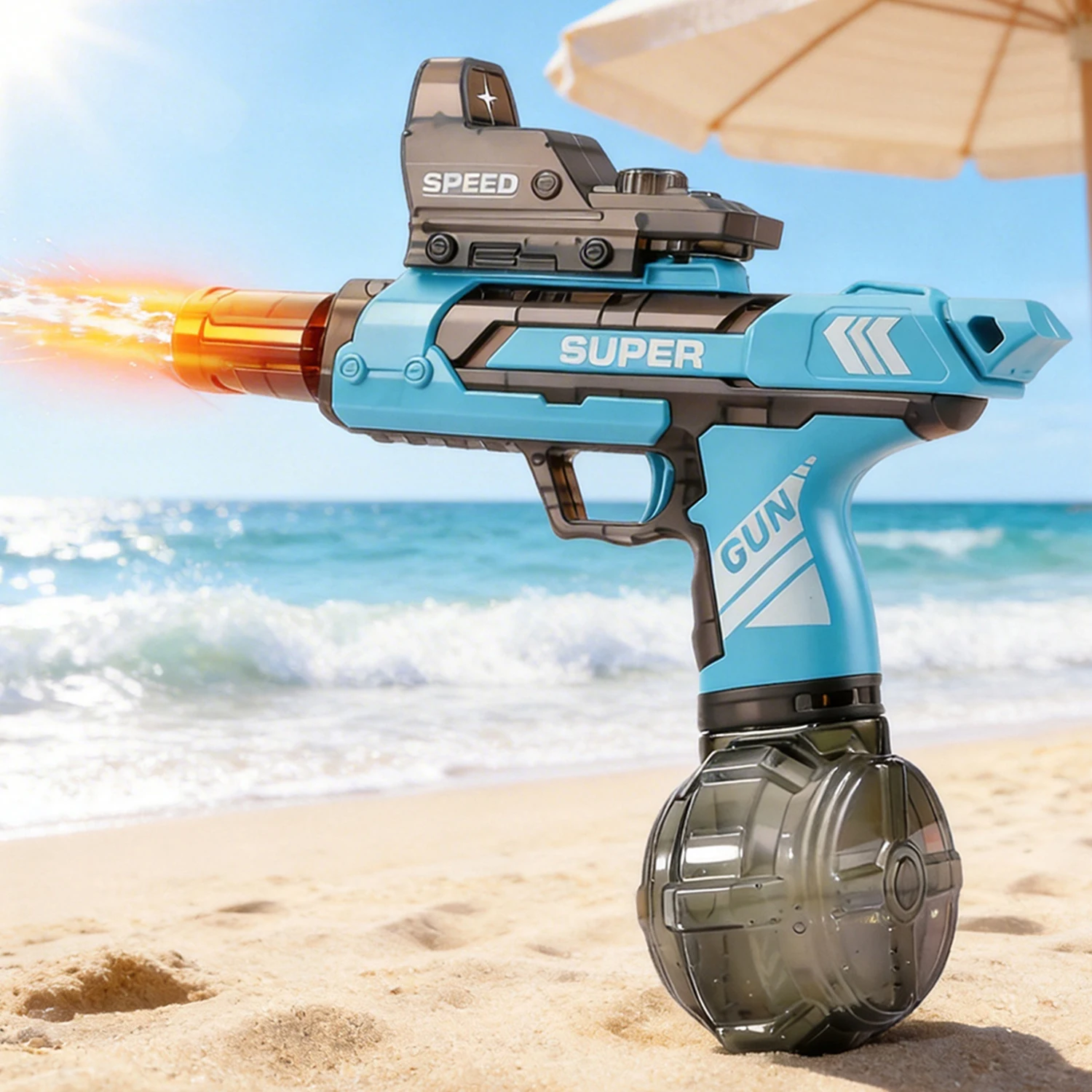 

2026 Ice Mouse High Pressure Electric Water Gun Toys Summer Outdoor Beach Pool Fight Games M416 Automatic Bursts Watergun Gifts