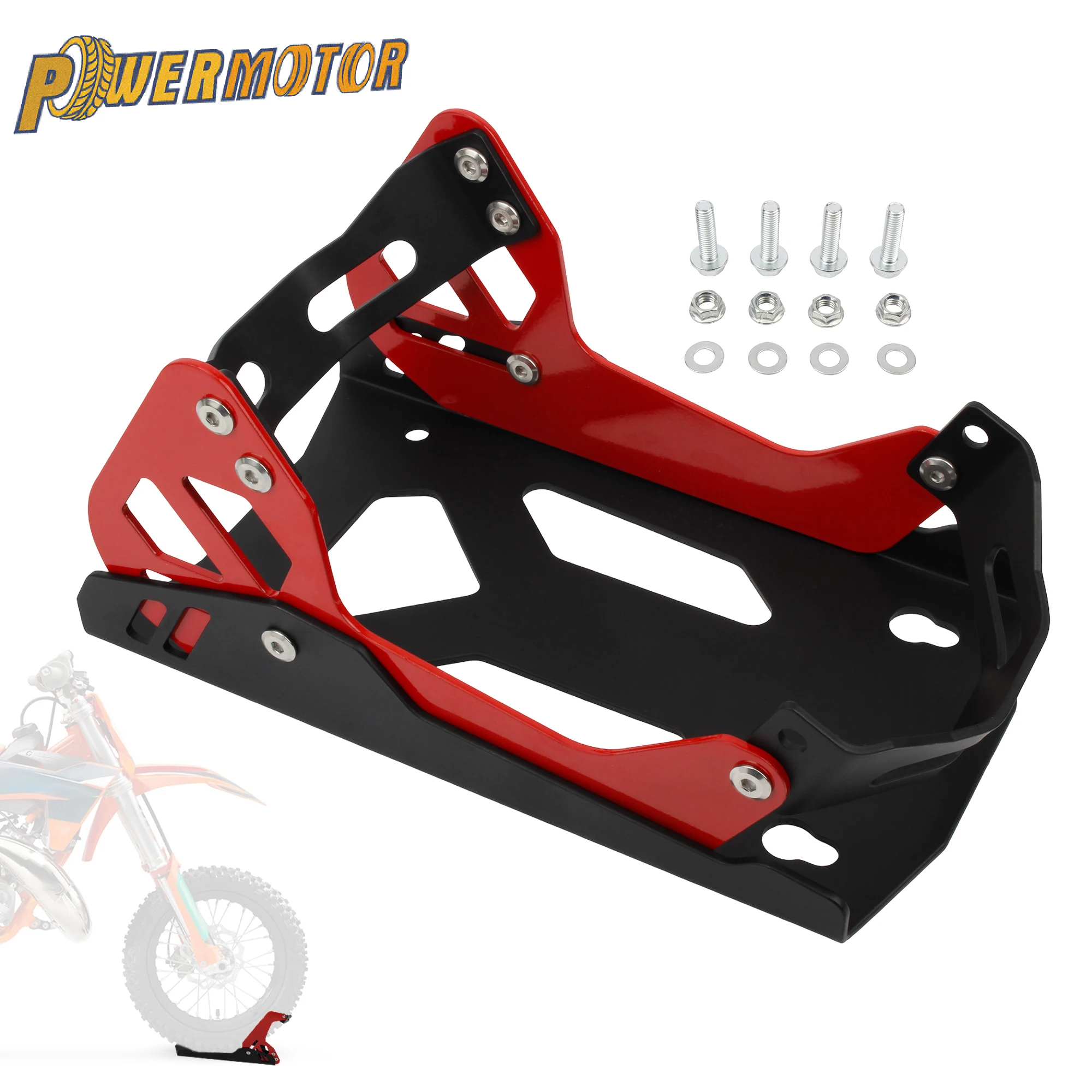 

Universal Motorcycle Trailer Heavy-duty IRON Front Wheel Stand wheel Chock Upright For Mount Trailer rack Parking Fixed Frame