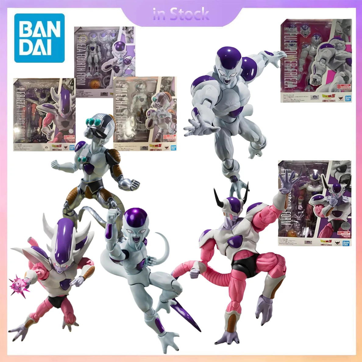

Original Bandai Genuine In Stock SHFiguarts dragon ball z potência completa frieza Anime Collection Action Figure Model Kits