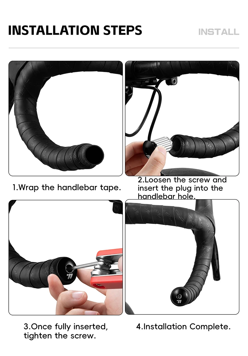 WEST RADFAHREN Fahrrad Lenker Endstopfen Aluminium Legierung Multi-farbe Bike Grip Abdeckung MTB Rennrad Griff Bar End kappe Zubehör – Detail 12