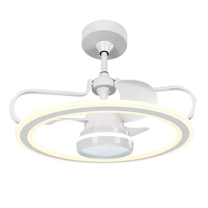 Fan, ceiling fan light, Nordic simple invisible bedroom dining room ceiling with electric fan