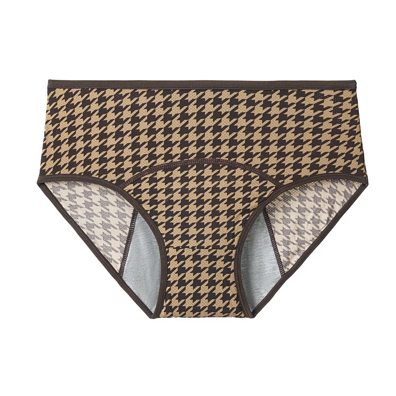 4PCS ผู้หญิง PLUS ขนาดกางเกงผ้าฝ้าย LeakProof ชุดชั้นใน Tummy Control กางเกงนุ่มกางเกงรั่วกางเกง