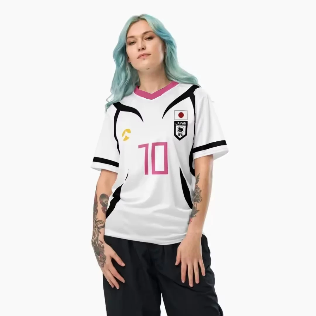 2026 Anime Ryusei Shidou Cosplay Football Jersey Quick Dry V Neck Number 10 Sports Soccer Tee Unisex