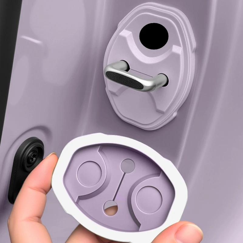 For MG New MG4 Special Door Lock Protective Pad Door Shock Absorption Cushion Gasket Door Lock Cover Anti-collision Sticker