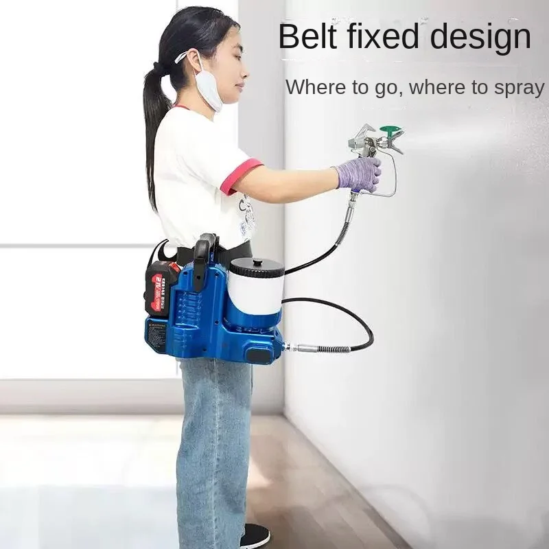 08170 1.2L High Pressure Airless Sprayer Electric Paint Sprayer Lithium without battery charger Small Backpack S.ty