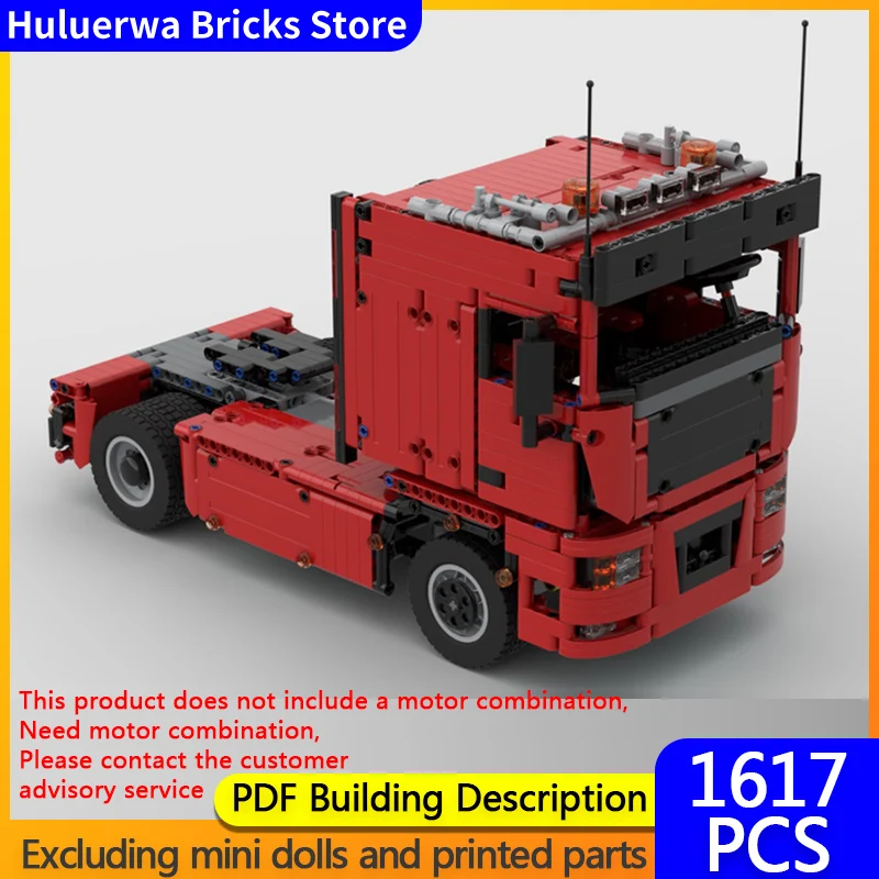 

Модель городской автомобиль MOC, строительные кирпичи TGX, сверхмощный тягач, модульная технология, детские праздничные подарки, сборка игрушек, костюм