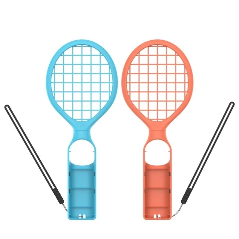 

Q5WA 2Pcs Tennis Racquet Grip with Wrist Strap Handle Grips for NS2 Controller Tennis Racket Gaming Accessories