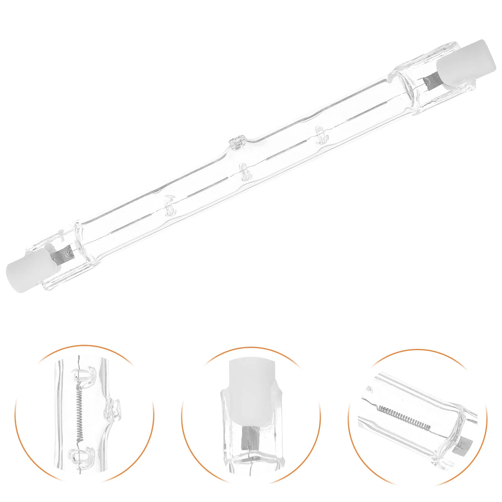 Halogen Lighting Tube Bulb R7s Base 200W Dimmable Energy Efficient Long Lifespan Replacement for Office Business Ceiling Light