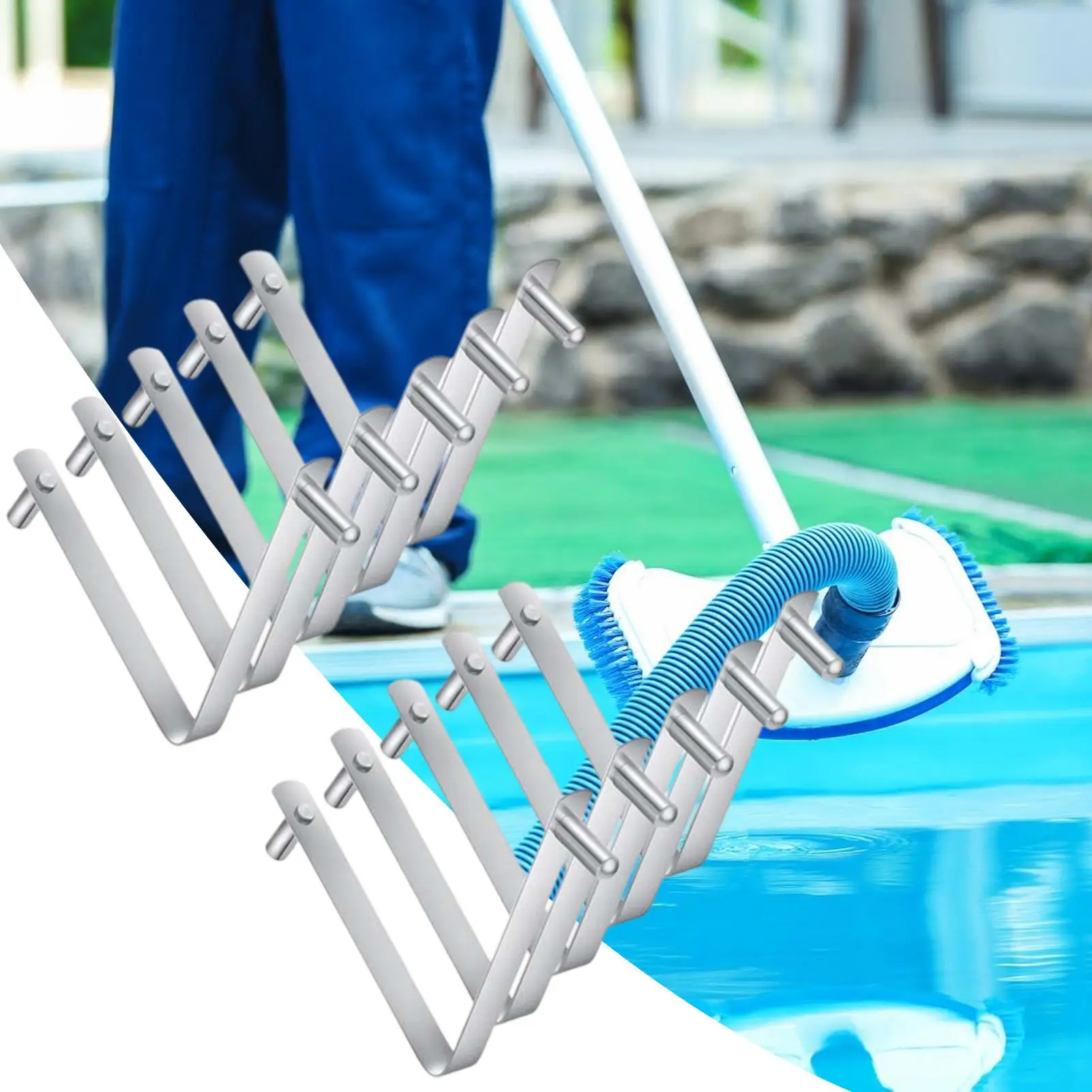 

Зажимы для ручек бассейна, 10 шт., сверхпрочные, нержавеющие, в форме бабочки, сменные зажимы для ручек швабр, вакуумных очистителей, сачков и щеток