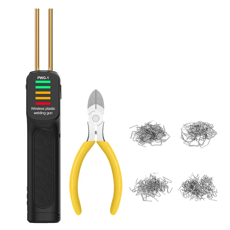 

ABUN-Hot Stapler Plastic Welder Stapler Car Bumper Plastic Repair Welding Machine Soldering Charging Type Hot Melt Welder