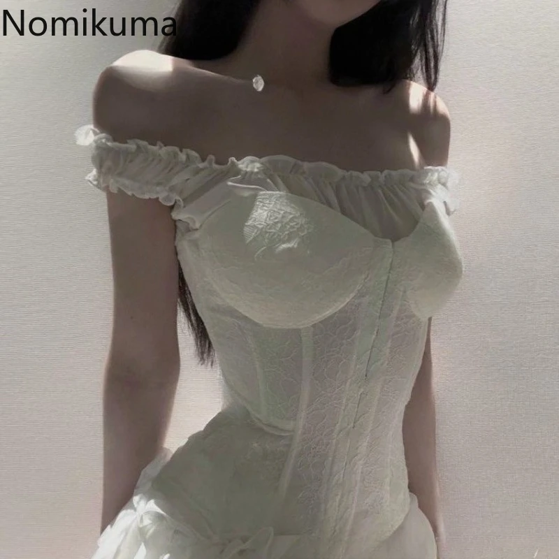 

2025 Women's Clothing Crop Tops Korean Sexy Tanks Slash Neck Tunic Camis Fashion Summer Tees Single Breasted Temperament Vest